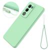 For Oppo A5i Pro 4G/A5m 4G Liquid Silicone Case Phone Back Cover with Hand Strap