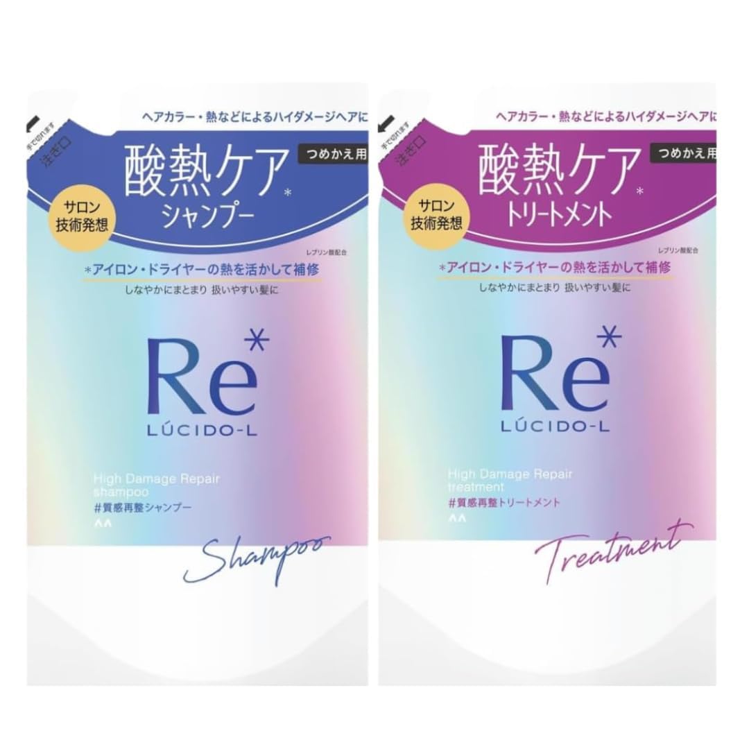 

[Refill Shampoo & Treatment Set] LUCIDO-L #Reconditioning & Damage Repair] Osmanthus x Grapefruit Fragrance...