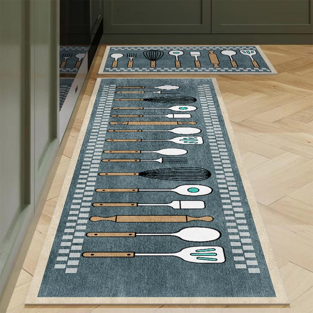 Fashion Simple Nordic Style Kitchen Mat  Carpet House Hold Carpet Modern Home Decor