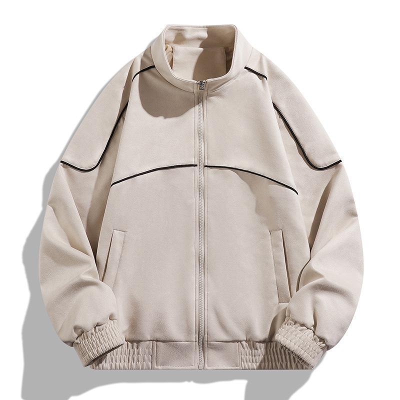 Autumn American Lapel Elastic Casual Trend Fashionable Young Men's Models