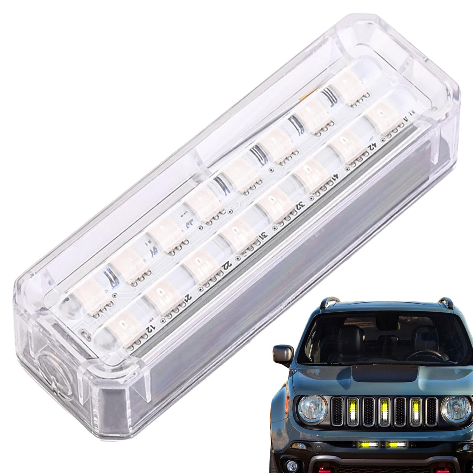 Solar Warning Lights for Cars Solar LED Lights for Cars One Size