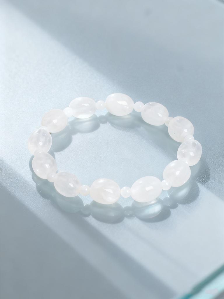 Amethyst Bracelet Natural Stone Healing Crystal Energy Reiki Charm 4mm Beads & Rectangle Beads for Spiritual Balance Jewelry New