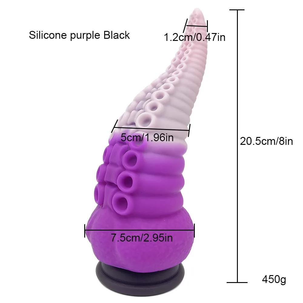 Huge Silicone Anal Dildo for Women Masturbation Octopus Tentacle Anal Plug Prostate Massage Buttplug Sex Toy 18+ Anal Dilatation