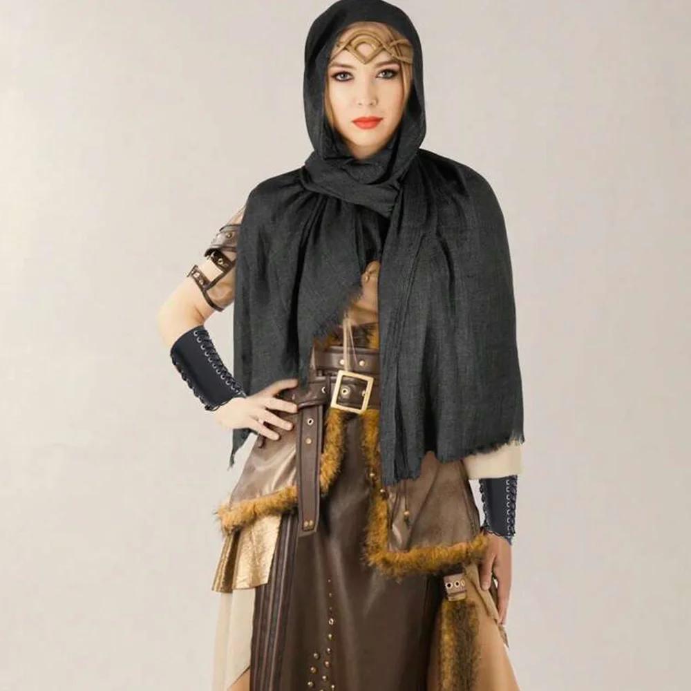 Medieval Renaissance Knight Cape Cloak Shoulder Half Cape Costume Pirate Scarf For Men Women Larp Cosplay Festivals