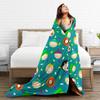 South-Park Pattern Blanket Fleece Autumn/Winter Multi-function Thin Throw Blanket for Bedding Outdoor Bedding Throws