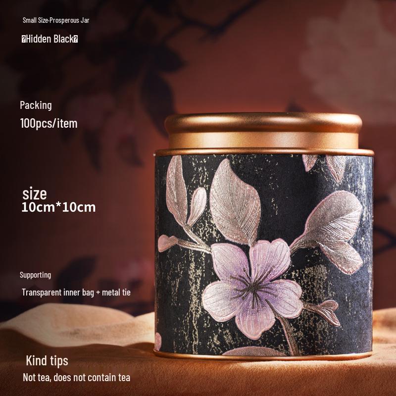 Exquisite Floral Tea Canister for Black, Green, Longjing Teas - Creative, Portable, and Sealed.