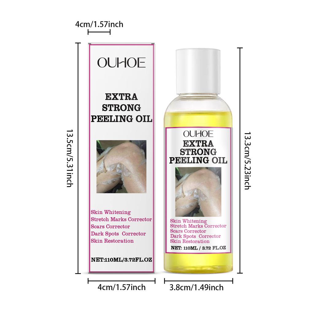 110ml Skin Peeling Oil Super Strength Body Peeling Oil Brightening Skin Tone Moisturizing Skin Care Exfoliating Yellow Oil