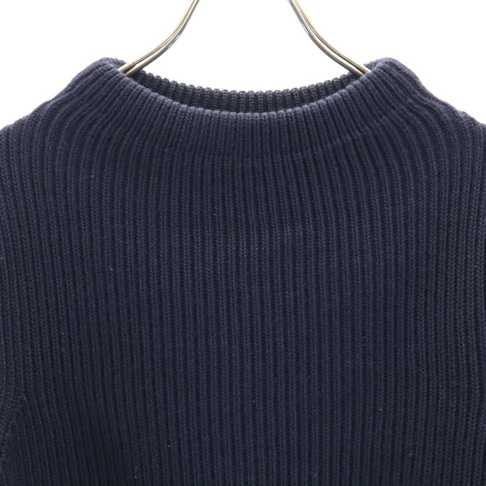 ANDERSEN-ANDERSEN made in Italy Langarmpullover XS Marineblau Rippstrick Herren Gebraucht