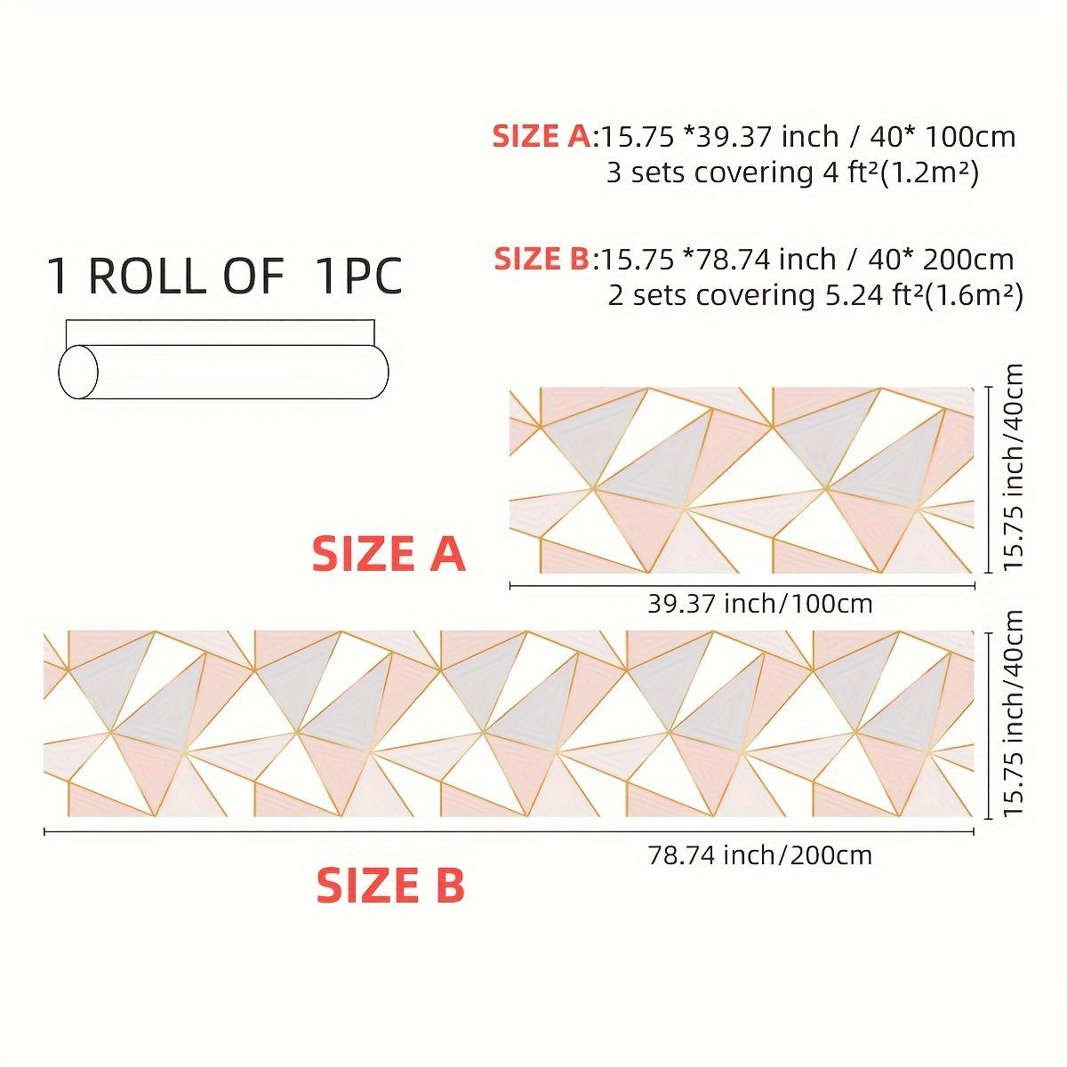 

1 шт. Розовый Серый Белый Треугольник Геометрическая Склейка Линий Простой Дизайн Узора Утолщенные Влагостойкие Водонепроницаемые Обои
