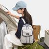 Waterproof Backpack with Front Pocket Nylon Solid Color Casual Backpack