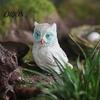 DIY Terrarium Decorations Mini Simulation Owl Resin Figurine, Lifelike Feather Texture Animal Statue, Weather-Resistant Micro Creative Scene