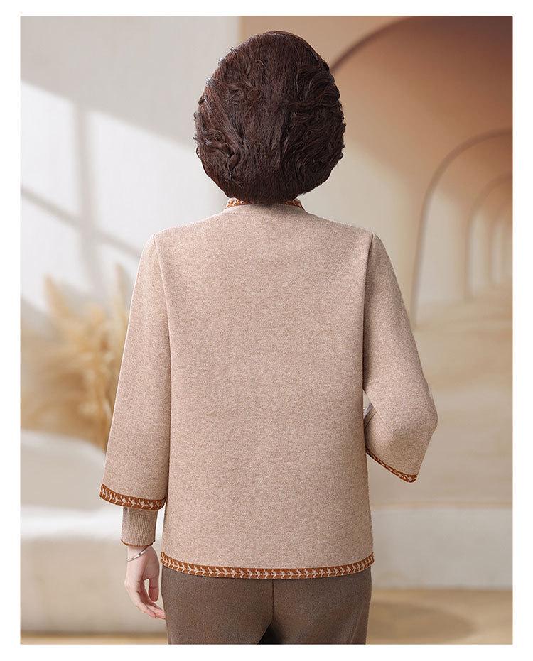 2025 Neuer Herbst Strick-Cardigan & Pullover Set für stilvolle Mütter über 50