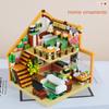 1412Pieces Dream House Blocks Toys Micro Building Block Toy Loft Room Dollhouse Birthday Gifts for Girls Girlfriend Children