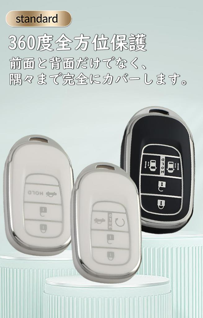 Ontto ZR-V N-BOX Key Case for Honda TPU Material Key Shell Key Cover for