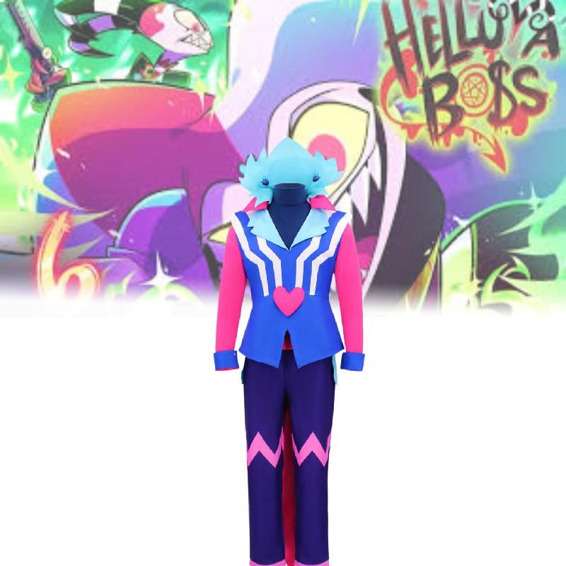Helluva Hazbin Hotel Boss Cosplay Costume Spandex Material Outfit Performance