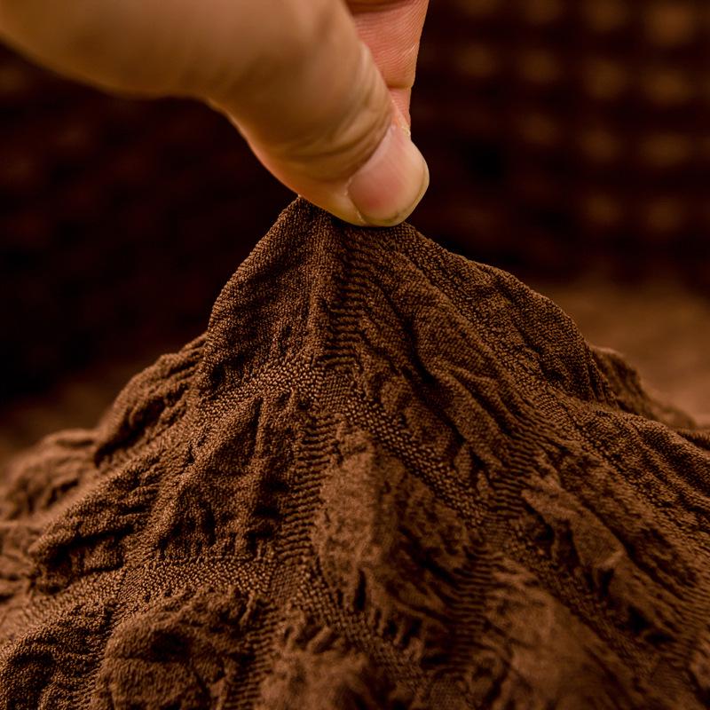 Marke Bird Koreanische Spitze Rüschen Bubble-Gaze Rutschfester Sofabezug, Vollständiger elastischer Wickel, Einfarbig, Koreanischer Stil.