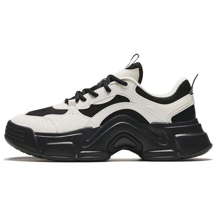 

New Anta Low Top Casual Shoes Women s Black White 922428821-1 38