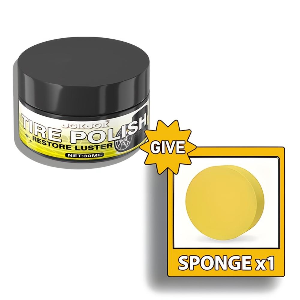 JOKJOK Advanced Car Tire Polish - Anti-Crack Aging Protection & Plastic Part Refurbishing Cream, Multi-Purpose Tire & Wheel Hub