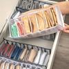 Underwear Sock Organizer Box Multi-functional Foldable Closet Organizers Drawer Divider Storage Boxes For Underpants Socks Bra