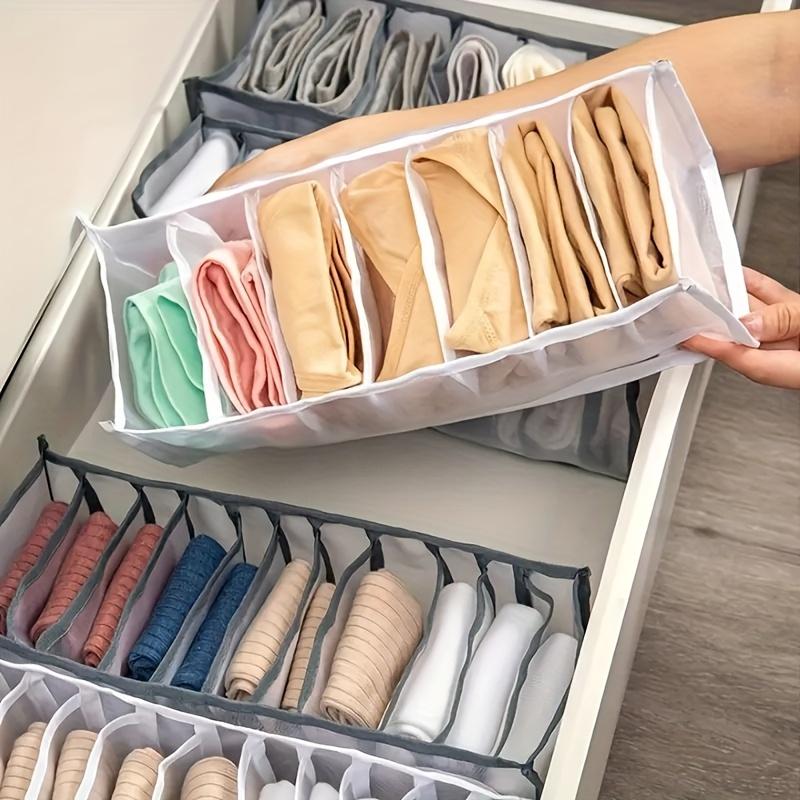 Underwear Sock Organizer Box Multi-functional Foldable Closet Organizers Drawer Divider Storage Boxes For Underpants Socks Bra