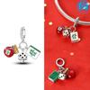 God Of Wealth Lucky Cat Lantern Lion Dance Charms Originalcopper Color Beads Fit Bracelet Diy New Year'S Jewelry Gift