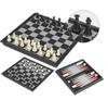 3-in-1 Magnetic Chess Set Board Game Tabletop Game Casual Intellectual Toy for Adults & Kids, with Storage Box, Holiday Birthday
