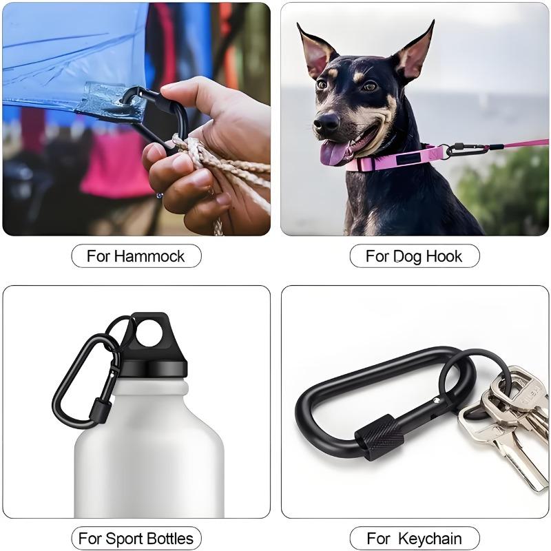 1/5pcs Carabiners, Made of Sturdy Metal, Featuring a Stylish Design And Adjustable Features, Perfect for Outdoor Activities