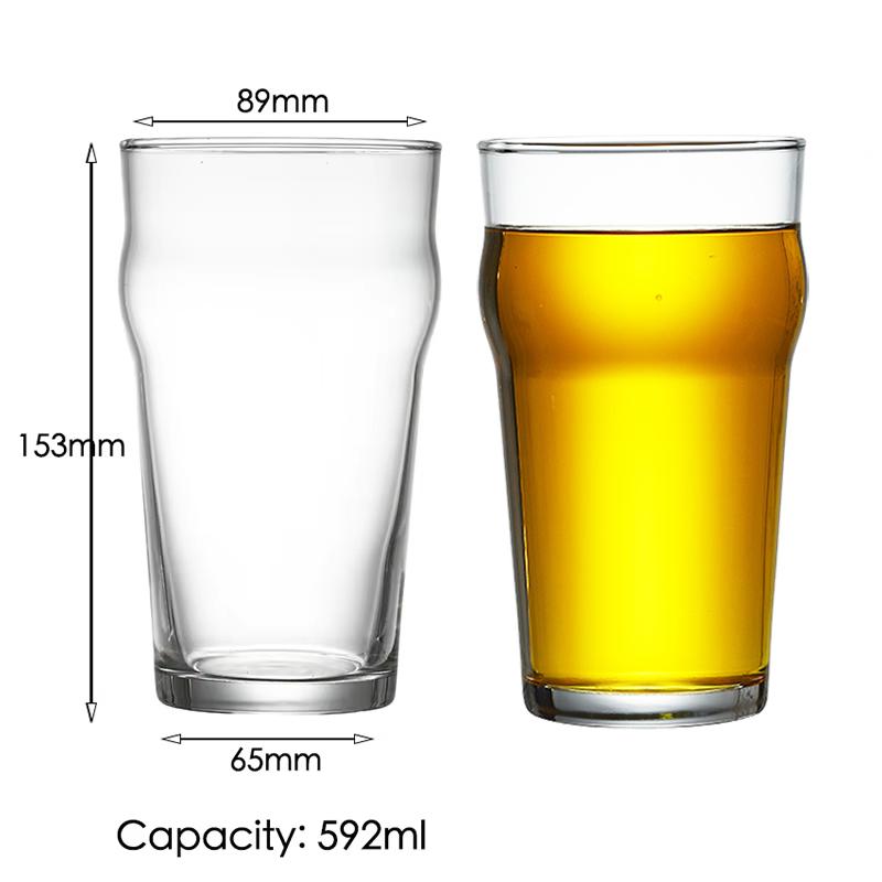 Craft Brew Beer Glasses Tulip Classics Beer Glasses Great for Football Game Party Pack of 2 400-600ml