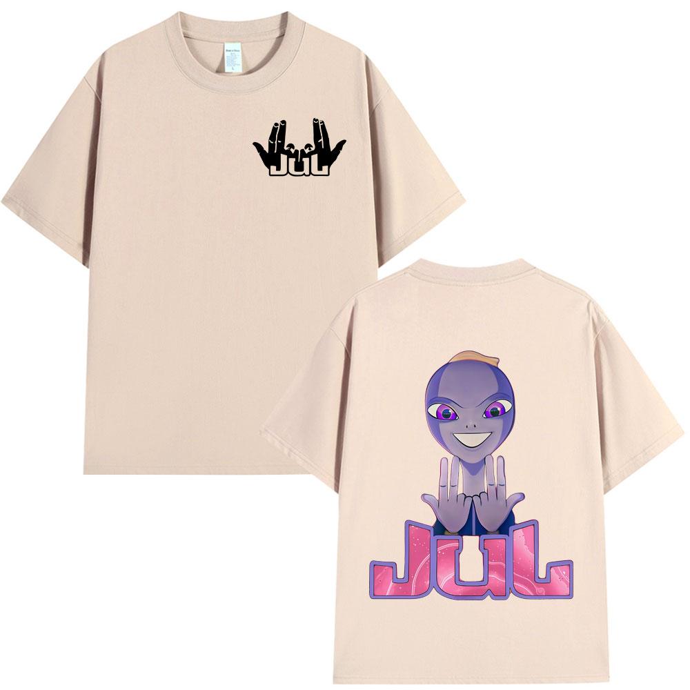 Rapper Jul Graphic T Shirt Men Women Clothing Fashion Hip Hop Vintage T-shirt Casual Cotton Cozy Short Sleeve Oversized T-shirts