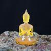 Imitation Sitzende Buddha Statue Transparentes Mini Buddha Ornament Heimdekoration