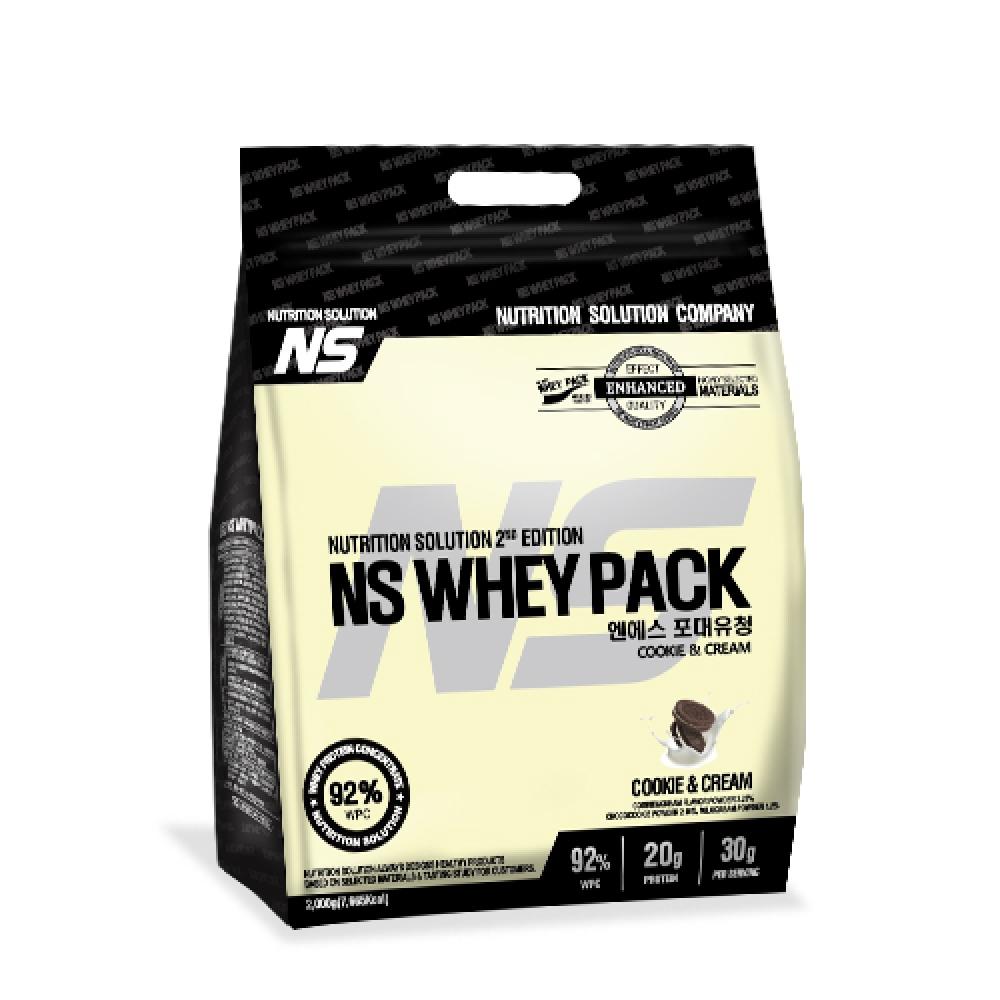 

NS WHEY PACK NS Bag Whey Cookie Cream, 2 кг WPC 92, сывороточный протеин, полезная добавка, протеиновая концентрированная сыворотка