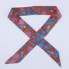New Fashion Retro Pinrt Bag Luxury Designer Womens Silk Scarf Headwear Long Skinny Tie Scarves Ribbon Accessories Summer