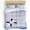 Fishing Net Starfish Lighthouse Beach Wooden Duvet Cover Bed Bedding Set Home Quilt Cover Pillowcases Bedding Set No Sheet