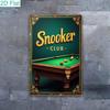 Vintage Tin Sign Snooker Pool Art Retro Home Bar Wall Decor Gift