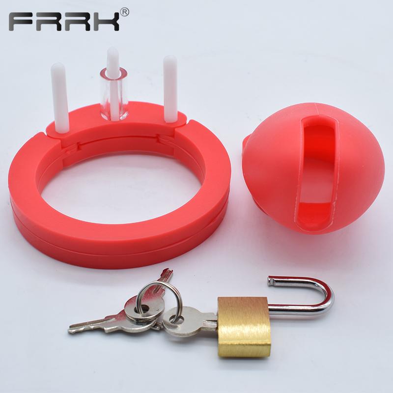 1 Set Keuschheitskäfig aus Silikon für Männer, kleiner Standard-Cock Cage mit 5 Penisringen, Erotik-Sexprodukte, Spielzeug für Männer