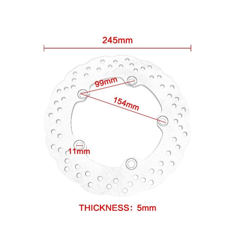 A62E-Motorcycle Accessories Brake Rotor Disc For MT07 MT-07A MT-09 Rear Brake System