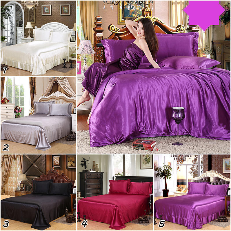 4pcs Soft Bedding Sets Duvet Cover Bed Sheet Living Room Decor 150