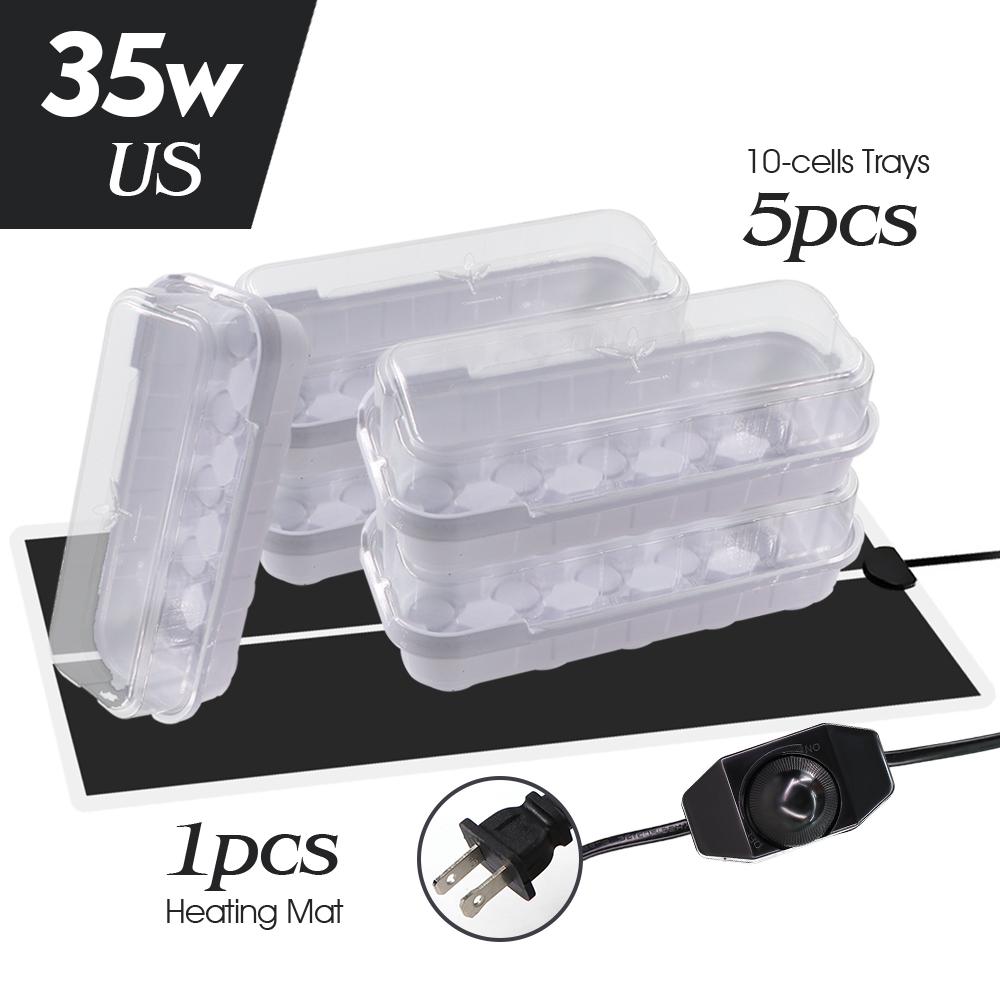 14/35W Plăcuță de Încălzire Plante Încălzitor Covoraș Termic Tăvi Răsaduri Pepinieră Cutie Germinare Seră Ștecher US/EU/UK/AU Control Temperatură