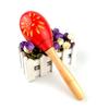 Sand Hammer Rumba Shaker Solid Hardwood Hand Rattle Educational Percussion Musical Instrument Toy For Kid Children Game