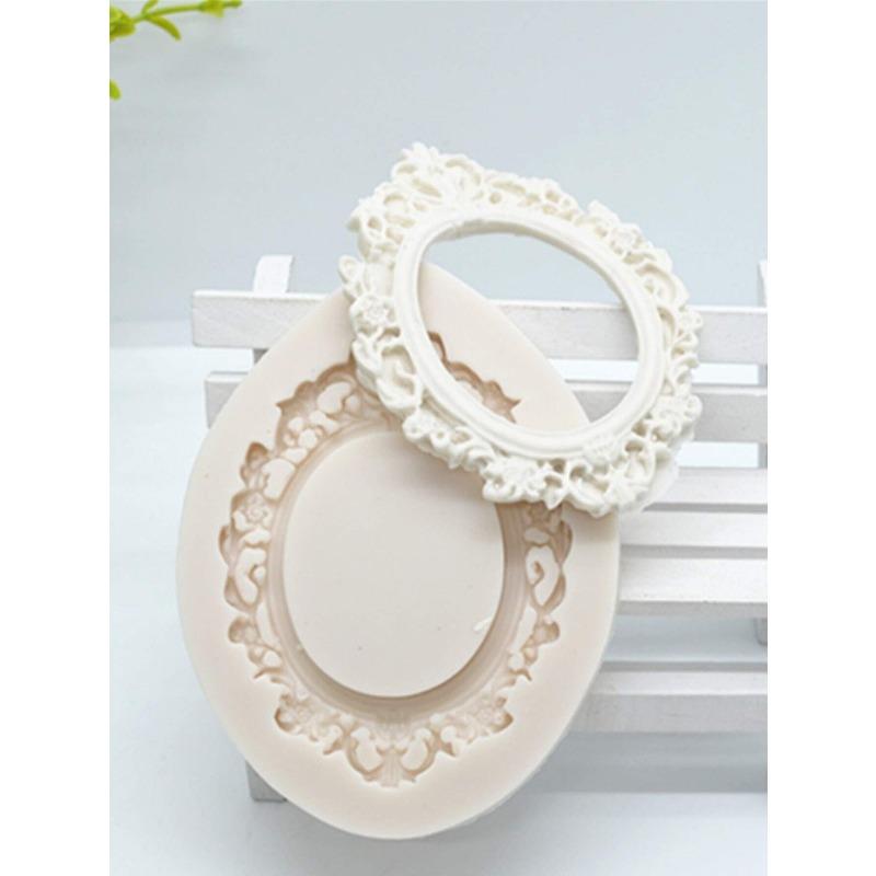 1pc Classical Picture Frame Shaped Silicone Cake Mold