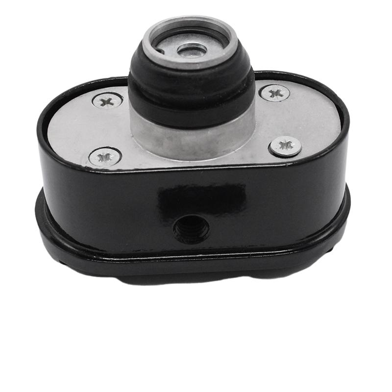 Durable-Finned Oval Black Aluminum Valve Cover Breather & PCV Valve Combo Kit Durable For Chevy Ford Mopar SBC BBC 350