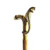 Foldable Handcrafted Sheesham Wood Unisex Surgical Walking Stick with Snake Brass Handle