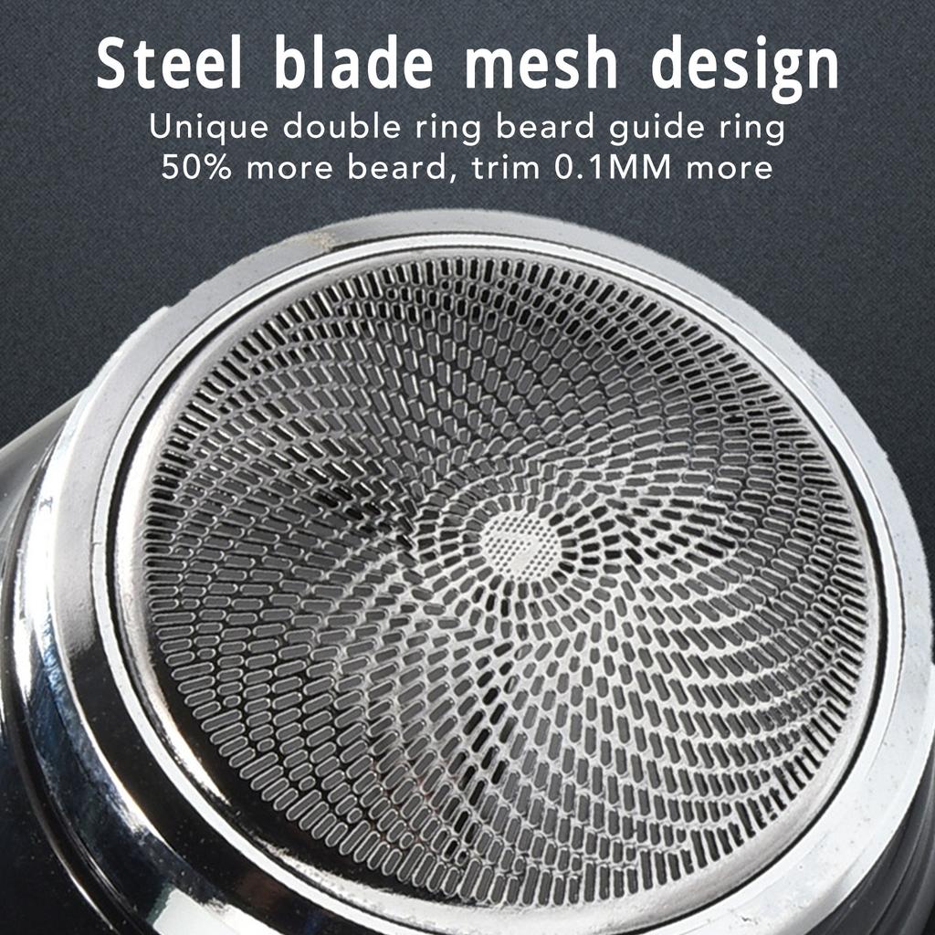 Mini Electric Beard Trimmer Washable IPX6 Waterproof Portable Beard Clipper Machine for Outdoor Travel