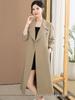 Autumn 2025 Mid-Length Trench Coat for Stylish Moms
