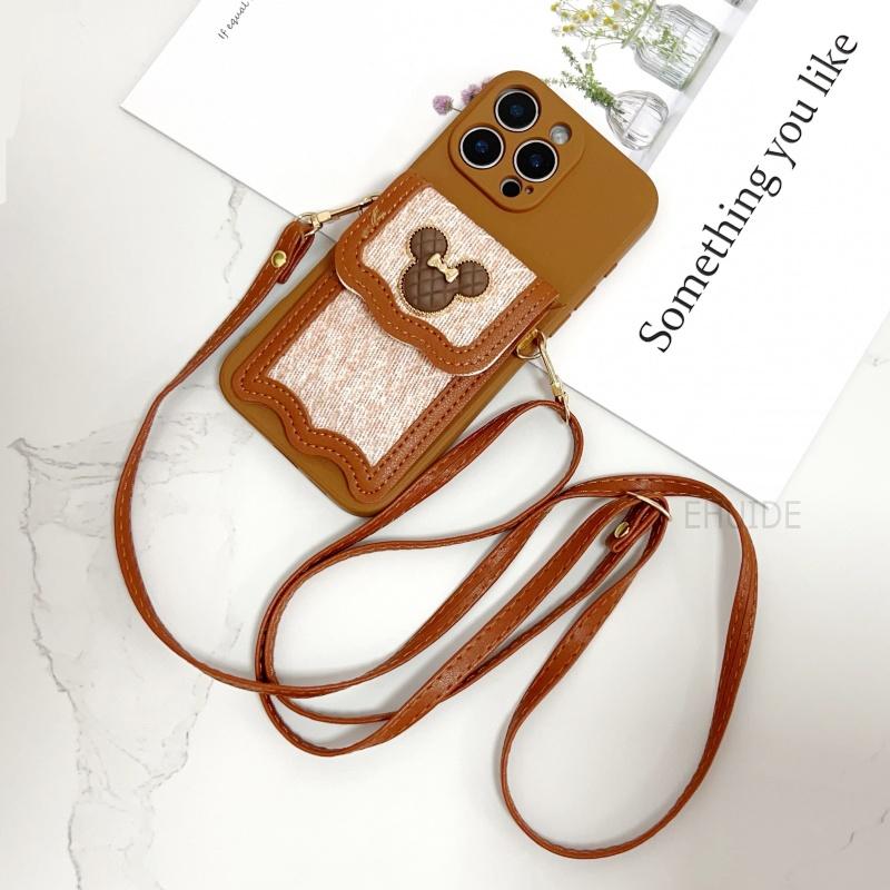 

Cute Wallet Case for Xiaomi POCO X7 Pro F7 X6 F6 M6 F8 Mi 14T 13T 12T 15T Card Bag Crossbody Leather Lanyard Strap Cartoon Cover Redmi 15 5G