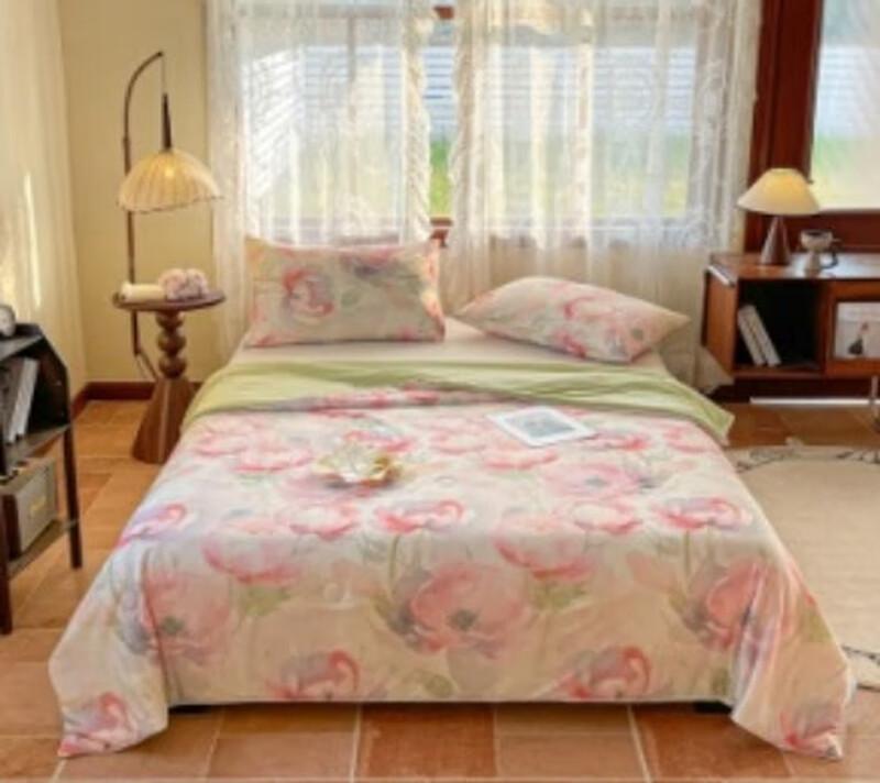 

Grace Jieliya Cooling Silk Floral Summer Quilt
