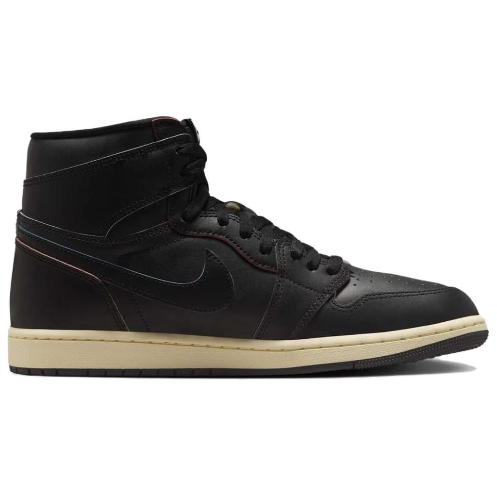 Jordan Air Jordan 1 High Top Vintage Basketball Shoes Men's Black Asian Version DZ5485-002