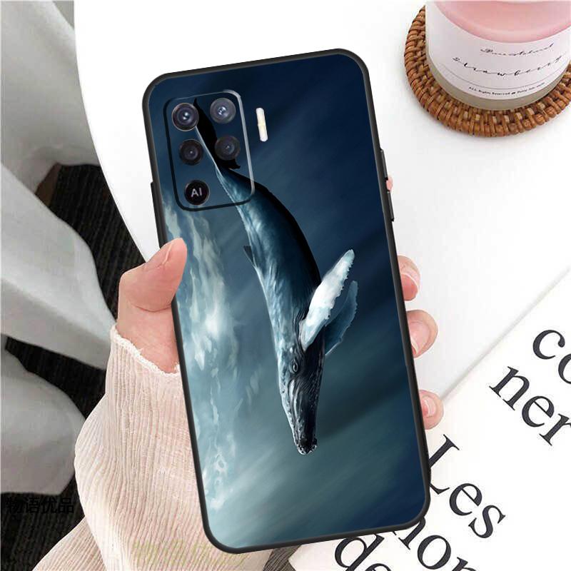 

Beautiful Blue Whale Painting Case For Oppo A38 A80 A60 A40 A78 A18 A98 A58 A96 A76 A16 A94 A74 A54 A15 A17 A57 A77 A5 Pro OPPO A54 4G