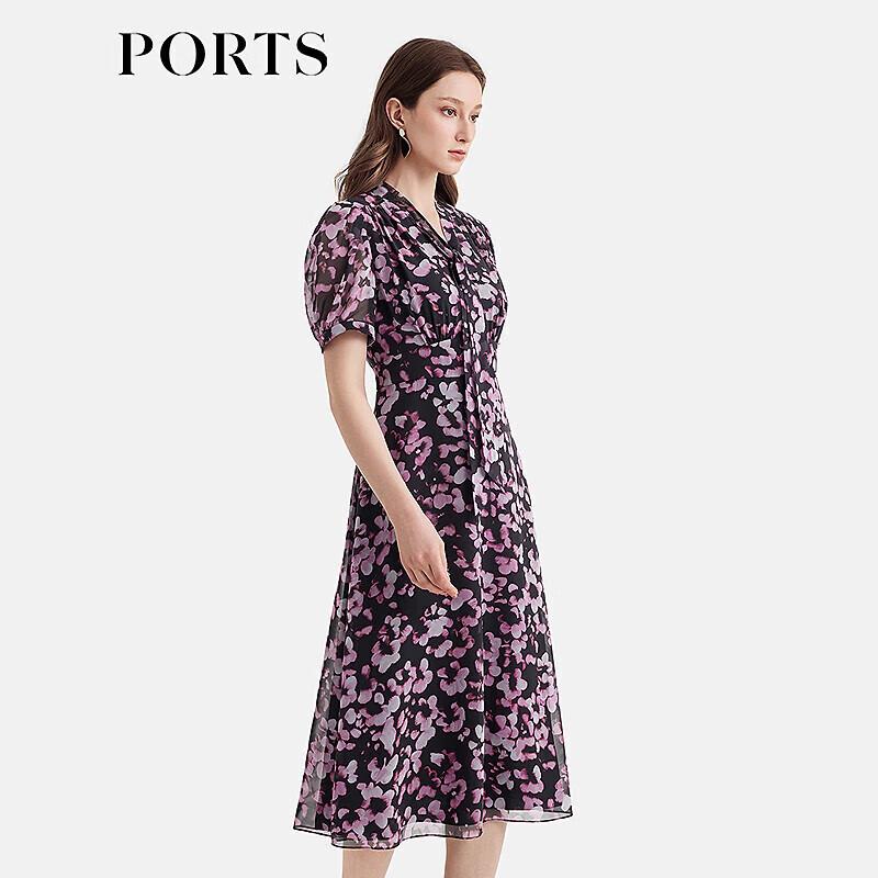 

PORTS Women s Elegant V-neck A-line Dress ALP8D007JPP042 S/4