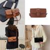 Chic Vintage Aesthetic Handbag For Women Elegant Solid Color Shoulder Bag